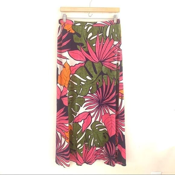 TOMMY BAHAMA LINEN HAWAIIAN MAXI SKIRT - Picture 1 of 6